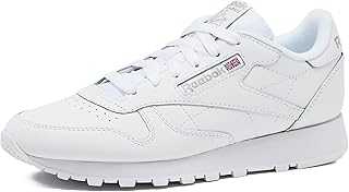 Women's Classic Leather Sneakers Black Or White Tennis Shoes Size 5 to 11