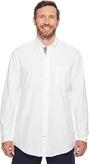 Men's Long Sleeve Button Down Solid Oxford Shirt