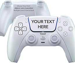 Sony Personalized PlayStation 5 DualSense Wireless Controller - Custom Engraved Colors & Designs - Chroma Pearl
