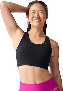 Women's Luxe Pocket Bra, Supportive Sports Bra with Pocket for Training, Workouts & Running