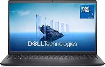 15 Laptop DC15250-15.6-inch FHD 120Hz Display, Intel Core 3 Processor 100U Processor, 8GB DDR4 RAM, 512GB SSD, Intel UHD Graphics, Windows 11 Home, Onsite Service - Carbon Black