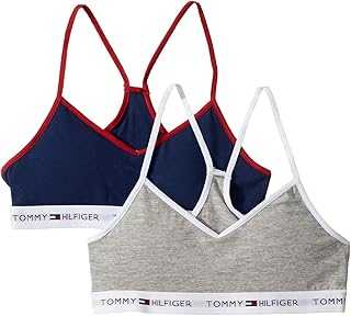 Girl's 2-Pack Bold Flag Solid Crop Bra (Little Kids/Big Kids)