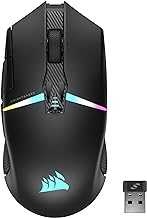 NIGHTSABRE RGB Wireless Gaming Mouse for FPS, MOBA - 26,000 DPI - 11 Programmable Buttons - Up to 100hrs Battery - iCUE Compatible - Black