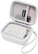 LTGEM Case Compatible with Go 4 and Go 3 and Go 3 Eco Ultra-Portable Waterproof Speaker, White
