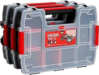 Storage Organizer, Small Parts Organizer, 3-Packs with 10-Compartments, Lid Includes Secure Latch (CMST60964M)