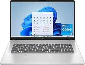 17.3 inch Laptop, FHD Display, Intel Core i5-1334U, 16 GB RAM, 512 GB SSD, Intel Iris Xe Graphics, Windows 11 Home, Natural Silver, 17-cn3399nr