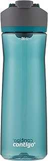 AUTOSEAL Cortland 24oz Water Bottle BPA-Free Plastic Spill Leak-Proof Lid and Carry Handle Dishwasher Safe Spirulina
