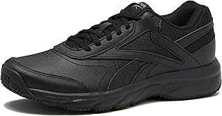 Work N Cushion Non Slip Work Shoes for Men, Black or White Safety Sneakers
