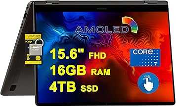 Galaxy Book4 360 2-in-1 Laptop 15.6" FHD AMOLED Touchscreen Intel 10-core Core 7 150U (Beats i7-1355U) 16GB RAM 4TB SSD Backlit Fingerprint Thunderbolt Wi-Fi6E Fast Charing Win11 ICP Hub