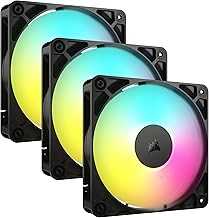 RS120 ARGB 120mm PWM Fans – Daisy-Chain Connection – Low-Noise – Magnetic Dome Bearing – Triple Pack – Black