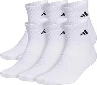 Men's Superlite Quarter Socks 6-pack, Durable, Lightweight, Athletic Breathable With Compression Arch Support