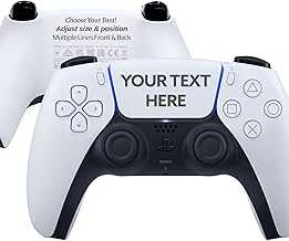 Sony Personalized PlayStation 5 DualSense Wireless Controller - Custom Engraved Colors & Designs - White - Make your controller unique with a custom-designed text