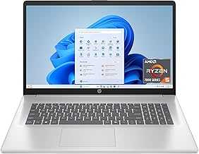 17.3 inch Laptop, HD+ Display, AMD Ryzen 5 7520U, 16 GB RAM, 512 GB SSD, AMD Radeon Graphics, Windows 11 Home, Natural Silver, 17-cp2199nr