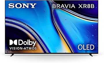 65 Inch OLED 4K Ultra HD TV BRAVIA XR8B Smart Google TV with Dolby Vision HDR and Exclusive Features for PlayStation® 5 (K-65XR8B), 2025 Model