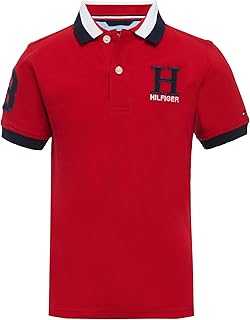 Boys' Short Sleeve Premium Pique Polo Shirt, Button Closure, Soft & Comfortable