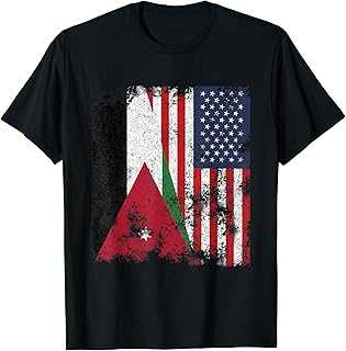 Jordan USA Flag Distressed - Half American Women Kids Men T-Shirt