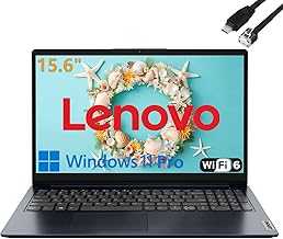 15.6" Laptop Computer for Home Business Student, Intel Dual-Core Processor, 32GB DDR4 RAM, 1TB PCIe SSD, WiFi 6, Bluetooth 5.2, HDMI, Abyss Blue, Windows 11 Pro S, Tichang Type C to RJ45 Cable