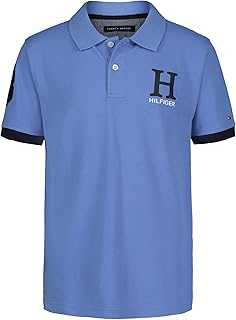 Tommy Hilfiger Boys' Short Sleeve Pique Matt Polo Button Shirt