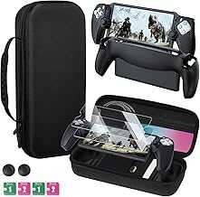 AllFitCase Playstation Portal Case with 10 in 1 Accessories Kits Compatible with PS5 Portal Remote Player, Hard Carrying Shell Case with 2 Portal Screen Protector, 2 Thumb Grip Caps