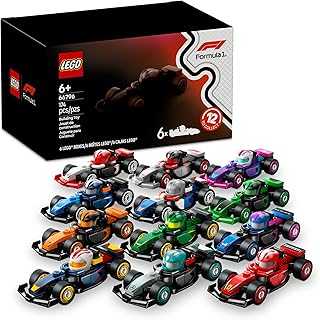 F1 Collectible Race Cars 6 Pack - Building Set for Boys and Girls, Ages 6+ - Birthday Gift Idea for Racing Fans - Mystery Box with 6 Surprise F1 Model Cars - Great Travel Toy - 66796