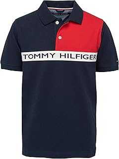 Boys' Short Sleeve Fashion Polo Shirt, Button Closure, Soft & Comfortable