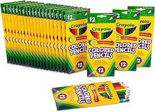 Bulk Colored Pencils for Kids (24pk), Essential Back to School Supplies For Teachers, Bulk Preschool & Kindergarten Classroom Must Haves, 12 Colors