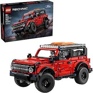 Technic Ford Bronco Kids Toy Car - Building Toy for Boys and Girls, Ages 10+ - Car Toy and Model Kit - Makes a Cool Birthday Gift for Kids - Authentic Ford Bronco Trim & Details - 42213