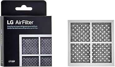6 Month (LT120F) Replacement Refrigerator Air Filter, 1 Count (Pack of 1), White