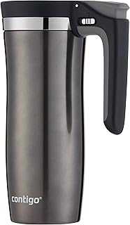 Handled AUTOSEAL® Stainless Steel Travel Mug with Easy-Clean Lid, 16 oz.