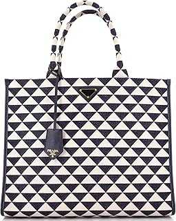 Pre-Loved Symbole Shopper Tote Jacquard Large, Blue