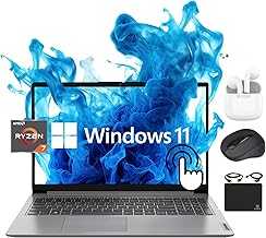 IdeaPad Laptop 2024 Flagship, 15.6" FHD IPS Touchscreen, Octa-Core AMD Ryzen 7 5700U (Beats i7-1265U), 16GB RAM, 1TB SSD, Radeon Graphics, Webcam, WiFi 6, 10+ Hrs, Win 11+HubxcelAccessory