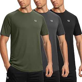 Men's Workout Quick Dry T-Shirts Short Sleeve Lightweight Cooling Gym Shirts Tee for Running, Beach, Hiking