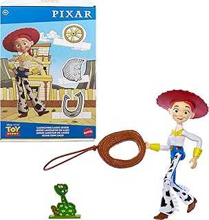 Disney Pixar Toy Story Launching Lasso Action Figure & Accessories Set with 12-inch Jessie Collectible Toy, 'Rope' Launcher, Lasso & Snake