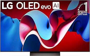 55-Inch Class OLED evo C4 Series Smart TV 4K Processor Flat Screen with Magic Remote AI-Powered with Alexa Built-in (OLED55C4PUA, 2024)