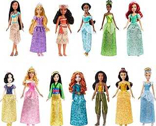 ​Disney Princess Toys, 13 Princess Fashion Dolls with Sparkling Clothing and Accessories, Inspired by Disney Movies, Gifts for Kids​
