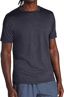 Mens Everyday Basic Crewneck Top, Standard Fit, Stretch Midweight Material