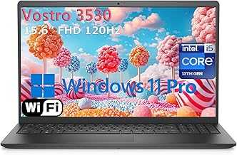 15.6" 3530 Laptop Computer for Home & Business Student, Intel 10-Core i5-1334U (Beat i7-1250U), 32GB RAM, 1TB PCIe SSD, 120Hz FHD Vostro Laptop, WiFi, Bluetooth, Black, Windows 11 Pro, AZ-XUT