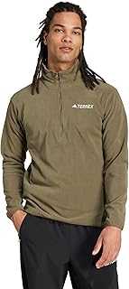 adidas mens Terrex Multi Essentials Half-zip Fleece Hiking Jacket