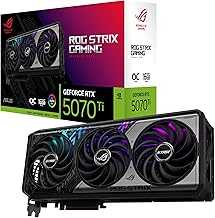 ROG Strix GeForce RTX 5070 Ti OC Edition 16GB GDDR7 Graphics Card (PCIe 5.0, HDMI/DP 2.1, 3.2-slot, Axial-tech fans, MaxContact design with vapor chamber, phase-change GPU thermal pad, aura sync)