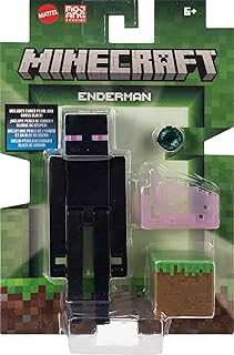 Minecraft Action Figure & Accessories 2-Pack with Enderman in 3.25-inch Scale, Collectible Toy Set
