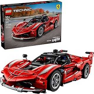 Technic Ferrari FXX K Toy Car - Building Toy for Girls & Boys, Ages 10+ - Cool Birthday Gift for Kids - Race Car Model for Play & Display - 42212