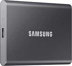T7 Portable SSD, 4TB External Solid State Drive, Speeds Up to 1,050MB/s, USB 3.2 Gen 2, Reliable Storage for Gaming, Students, Professionals, MU-PC4T0T/AM, Gray