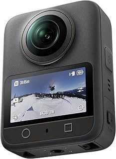 Osmo 360 Camera Standard Combo, Waterproof 360° Action Camera with 1-Inch 360° Imaging, Native 8K 360° Video, 105GB Built-in Storage, 120MP 360° Photo, 100-Min 8K Recording, 360 Action Camera