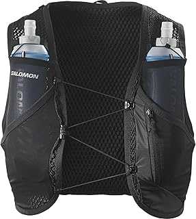 Unisex Active Skin 8, Hydration & Storage Vest with 500ml Flasks Included