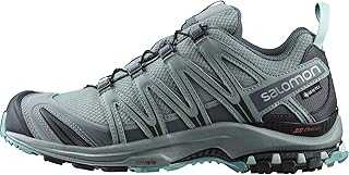Women’s XA PRO 3D Gore-Tex Waterproof Trail Running Shoes - Lead/Stormy Weather/Meadowbrook - 8